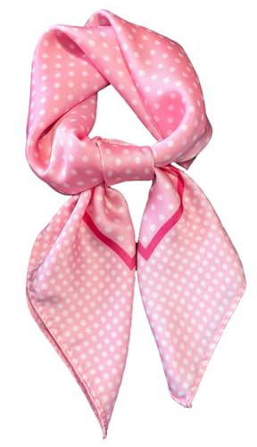 Caissip Polka Dots Square Scarf for Women 1950s Silk Satin Head Neck Scarves Soft Retro Kerchief ... | Amazon (US)