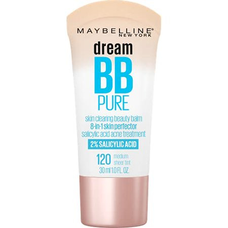 Maybelline Dream Pure Skin BB Cream 8-in-1 Skin Perfecting Beauty Balm With 2% Salicylic Acid Sheer  | Walmart (US)