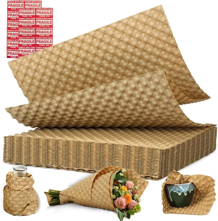 Reusable Bubble Paper Sheets 15" x 12” x 50 FT Durable Bubble Wrap for Moving,Packing,Shipping,... | Amazon (US)