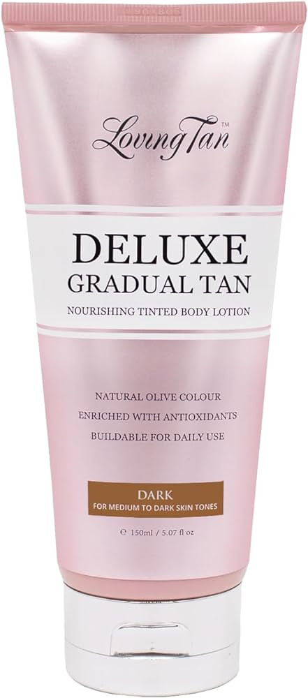 Loving Tan Deluxe Gradual Tan Lotion, Dark- Natural Looking Self Tanner, Professional Strength Su... | Amazon (US)