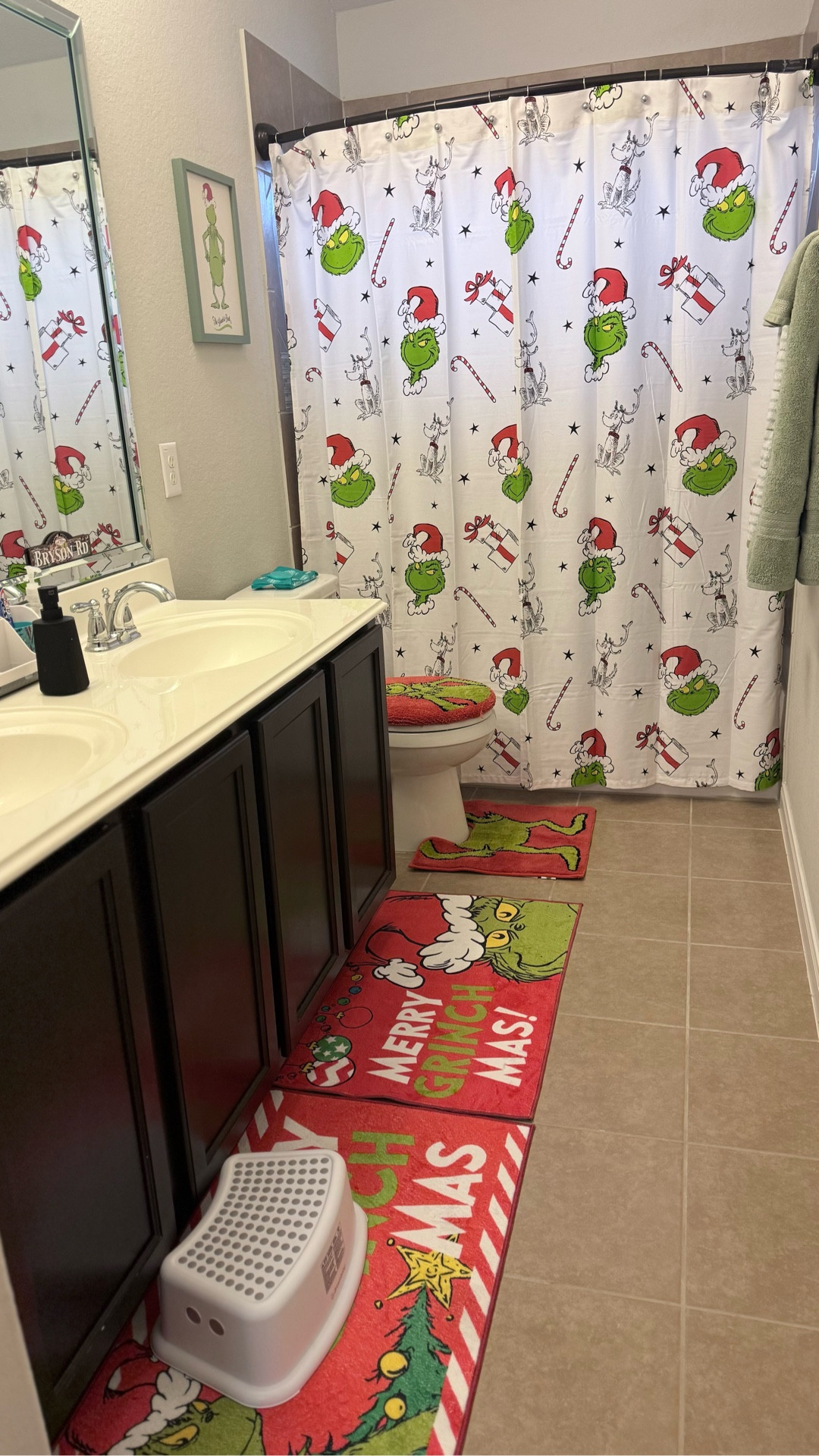 Grinchmas is in full effect! Found the cutest Grinch bathroom decor for the boys bathroom. I’m obsessed & they are too! 😍🎄

#LTKmomlife #LTKHome #LTKHoliday