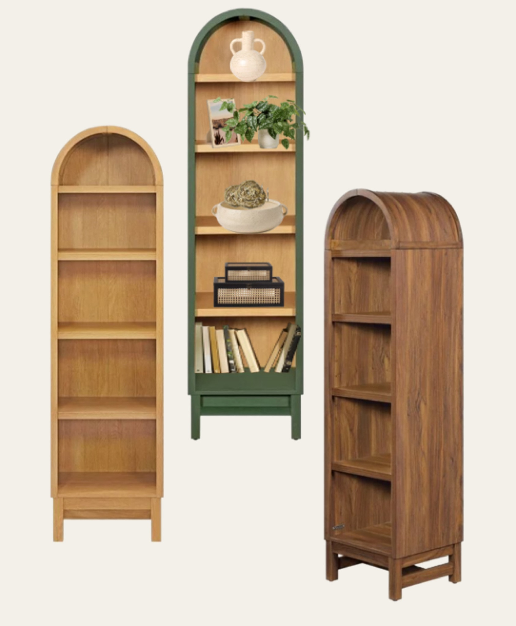 An affordable storage / bookcase, 3 colors, decor linked, too!

#LTKHome