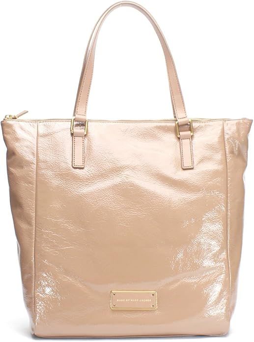 Marc by Marc Jacobs Take Me Tote Glazed Leather, Praline | Amazon (US)