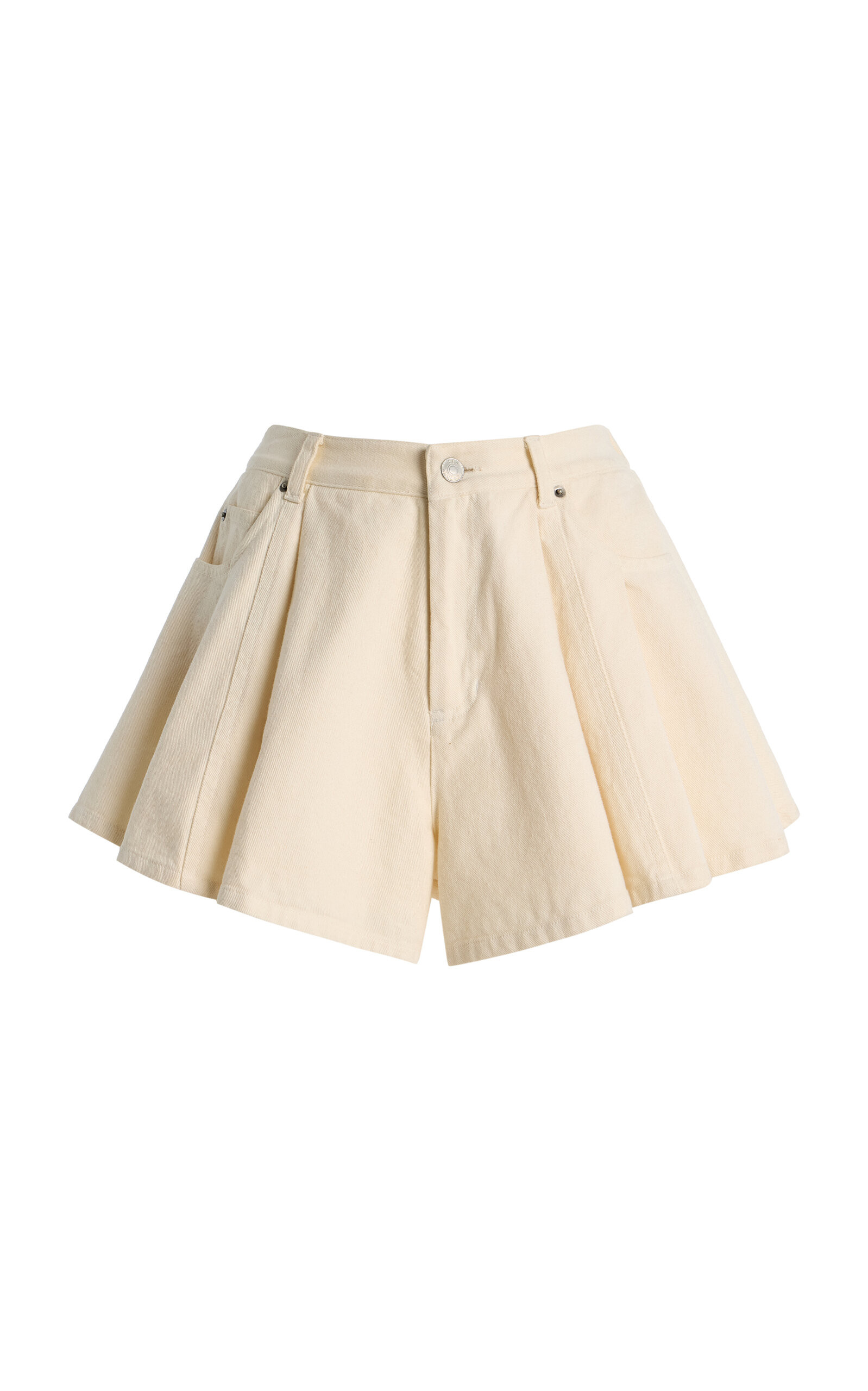 Stasia Pleated Denim Shorts | Moda Operandi (Global)