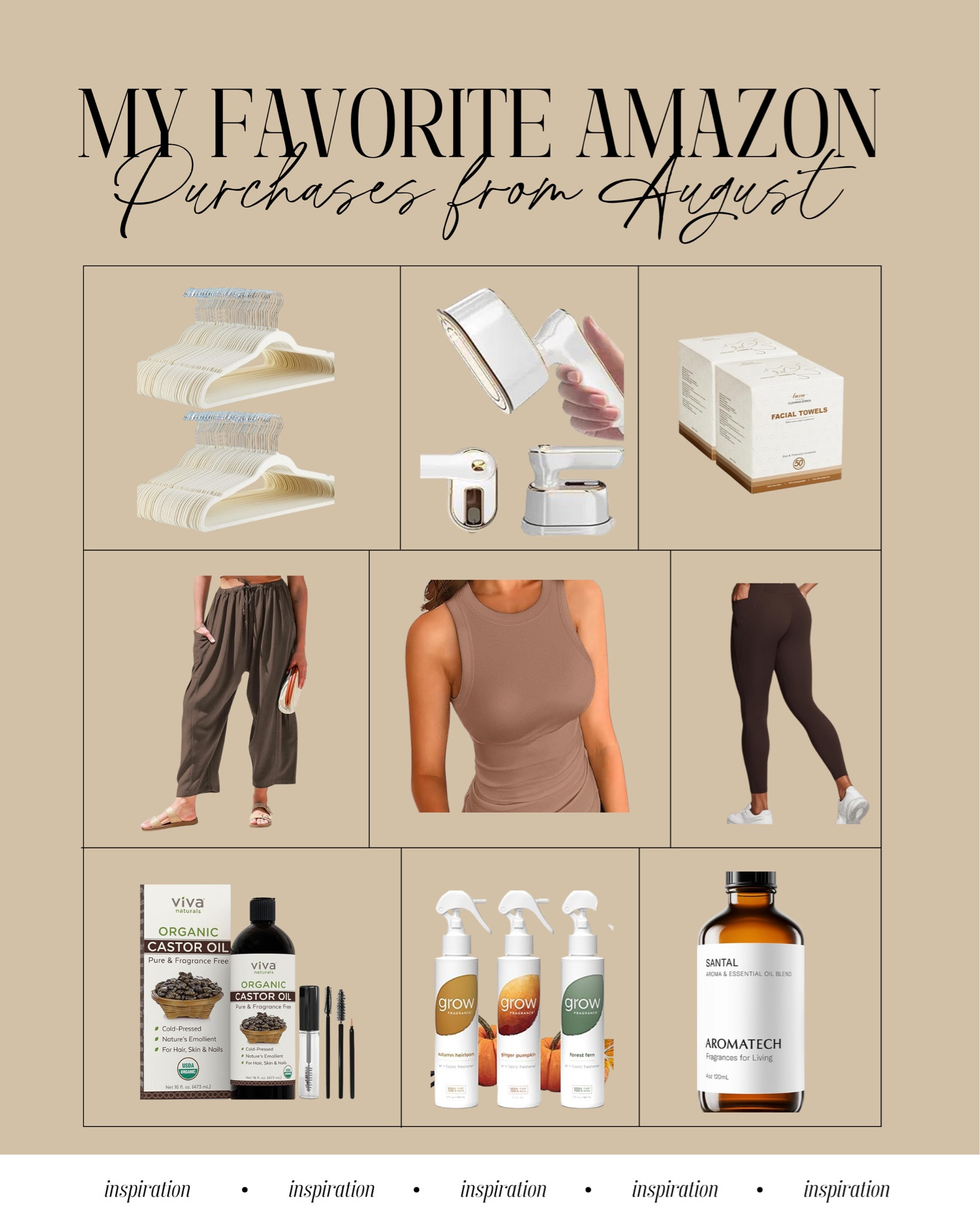 A few of my faves from Amazon this month. I love these face cloths. I usually use a makeup eraser but love that these are disposable! This tank I have in several colors! They are a must have and such a great price! These leggings are as good as my Lululemon Aligns. I love the high waist, they don’t roll and like having side pockets. I have been using castor oil on my face body and lips.  The Santal oil I use on the regular on my water diffusers! Smells amazing!! 

#amazon #amazon fitness #amazon faves

#LTKBeauty #LTKHome #LTKActive