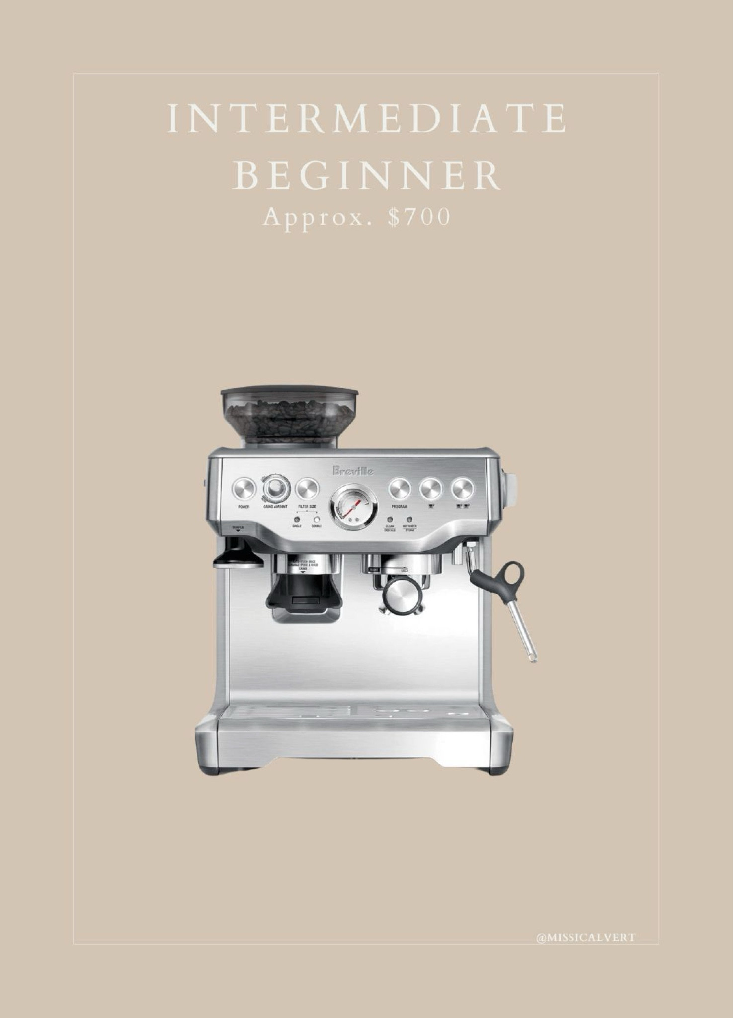 Intermediate/ beginner machine for espresso at home 