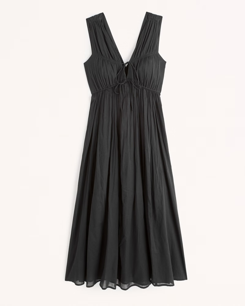 Tank Tie-Front Maxi Dress | Abercrombie & Fitch (US)