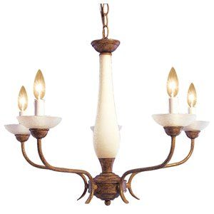 Woodbridge Lighting 5-light Traditional Metal Chandelier in Harvest Gold | Homesquare