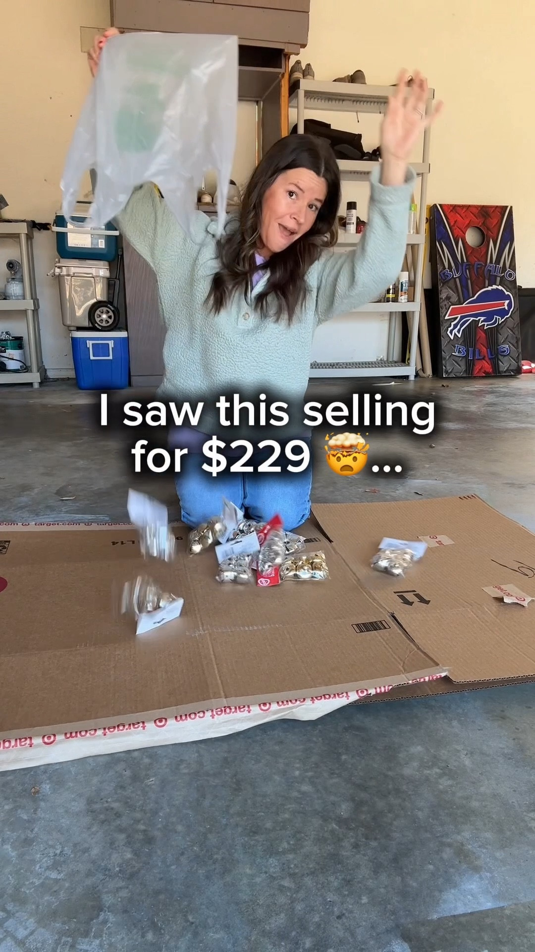 I saw this bell wreath selling for $229… so obviously I had to try making my own 😅

And I’m happy to report: this one came together for under $20 and looks just as festive.

Here’s exactly how I made it 👇

• I started with a simple wire wreath form
• Found metal bells at Dollar Tree, I couldn’t find enough gold so I spray painted silver ones.
• I tested hot glue and super glue first, but neither held up well on the wire form
• Zip ties were the real MVP – they let me pull each bell tight so nothing shifts
• I also tried floral wire, but I couldn’t get the bells secure enough
• Once all the bells were attached, I trimmed the zip ties and added the cutest velvet bow.

That’s it. Simple, sturdy, and way more budget-friendly than the $229 version.

If you’re decorating on a budget but still want that classic, cozy holiday look, this one is a win.

✨ Save this for later if you want to try it
🛎️ Comment “BELL” and I’ll send you the supply links

➕ Follow @makingfrugalfun for more affordable DIYs, holiday decor, and frugal home ideas that still feel beautiful. 🤩 

#diychristmasdecor
#christmaswreath
#frugalhome
#budgetdecor
#holidaydiy
#dollartreediy
#walmartfinds
#christmasdecorideas
#cozychristmas
#frugalliving
#homedecoronabudget
#makingfrugalfun

#LTKHome #LTKHoliday #LTKSeasonal