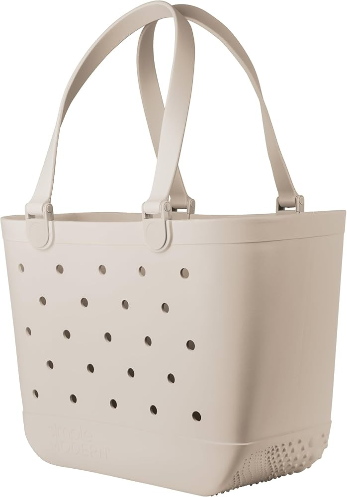 Simple Modern Beach Bag Rubber Tote | Waterproof Extra-Large Tote Bag with Zipper Pocket for Beac... | Amazon (US)