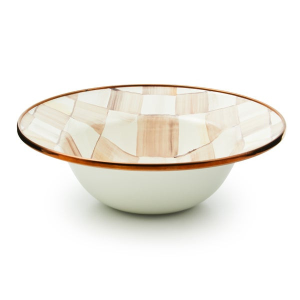 MacKenzie-Childs Mocha Check Breakfast Bowl | MacKenzie-Childs
