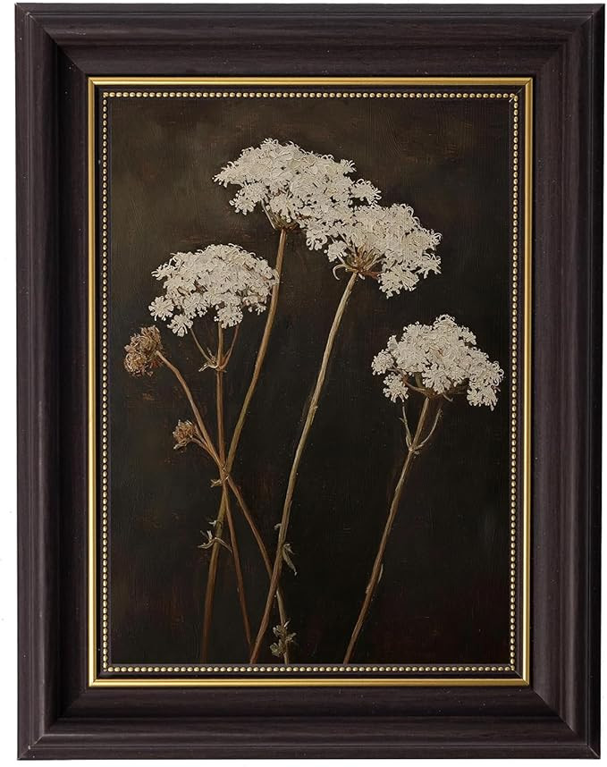 Vintage Frame Wall Art Farmhouse Retro Flora Painting Picture Wall Decor Retro Moody Plant Aesthe... | Amazon (US)