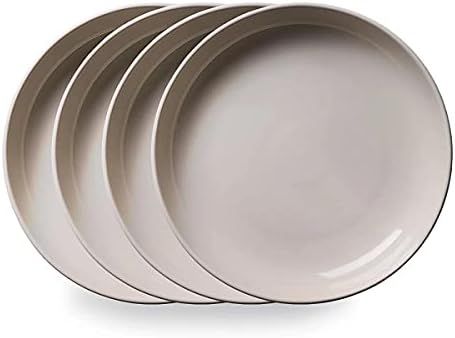 Corelle Stoneware 4-Pc Meal Bowl Set, Handcrafted Artisanal Double Bead Cereal Bowls, Solid Glaze... | Amazon (US)