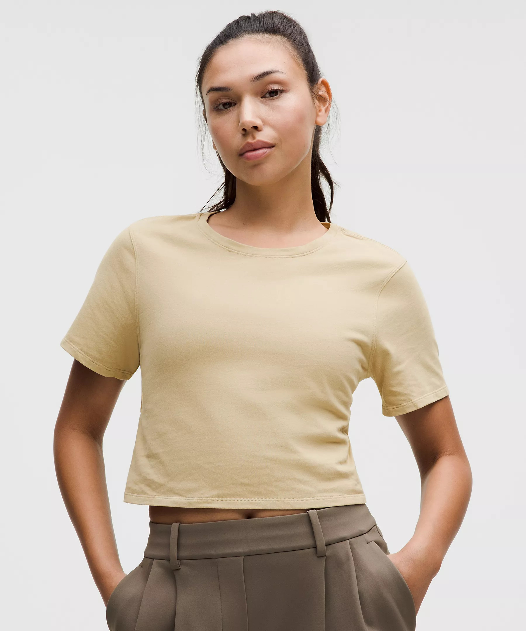 Tie-Hem Heavyweight Cotton T-Shirt | lululemon (CA)