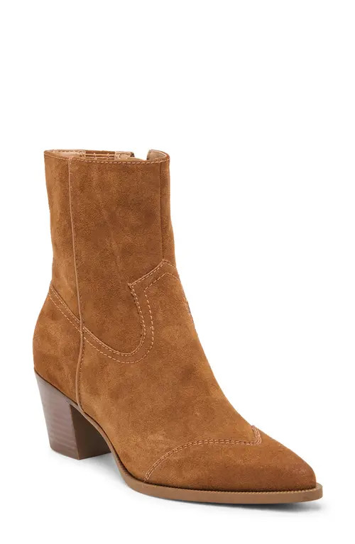 Dolce Vita Salma Bootie in Brown Suede at Nordstrom, Size 9 | Nordstrom