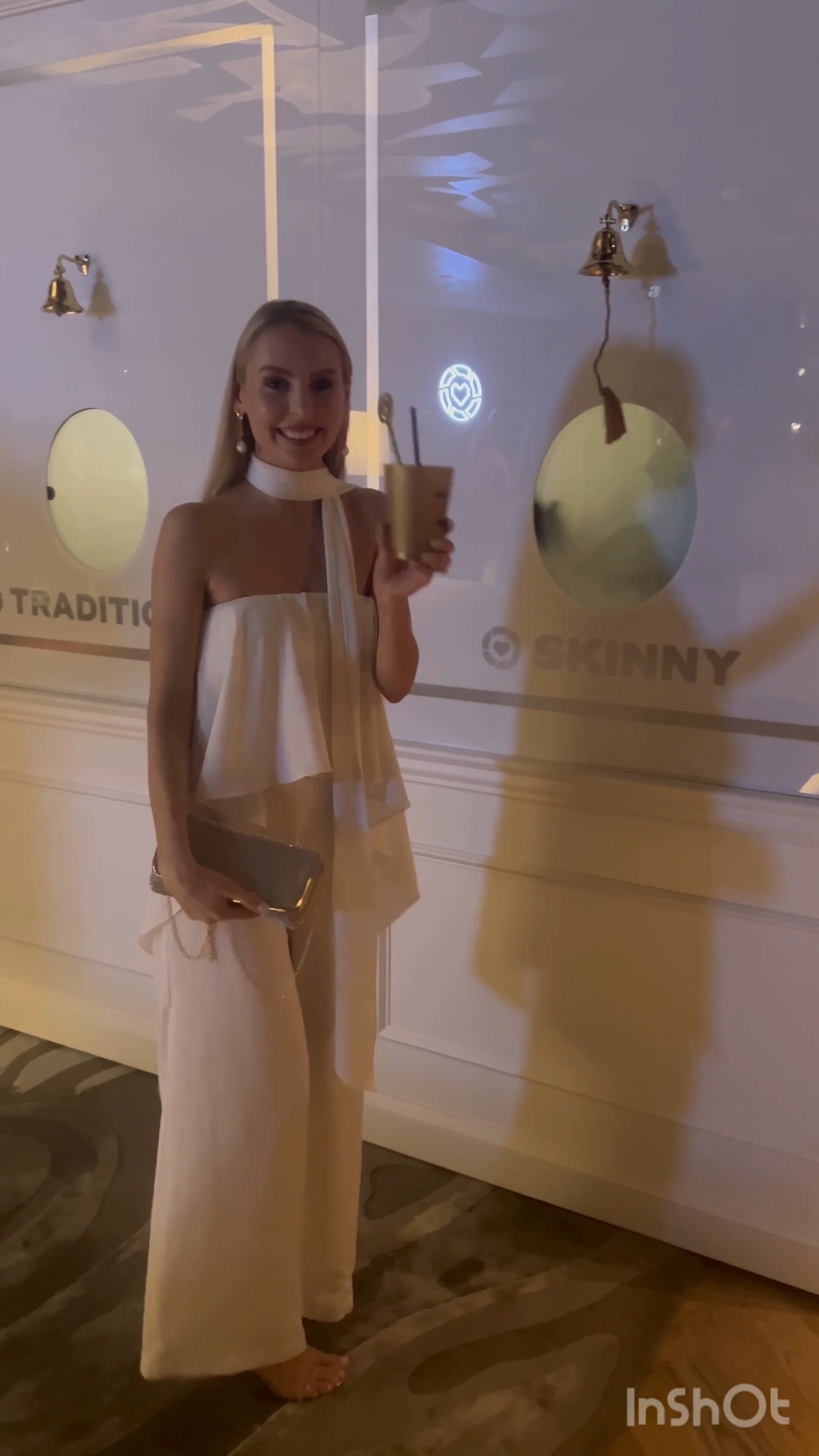 Last nights party look for LTKCon! Love this chic white jumpsuit - the choker is removable, so you can wear it with or without! 

#LTKunder100 #LTKitbag #LTKCon