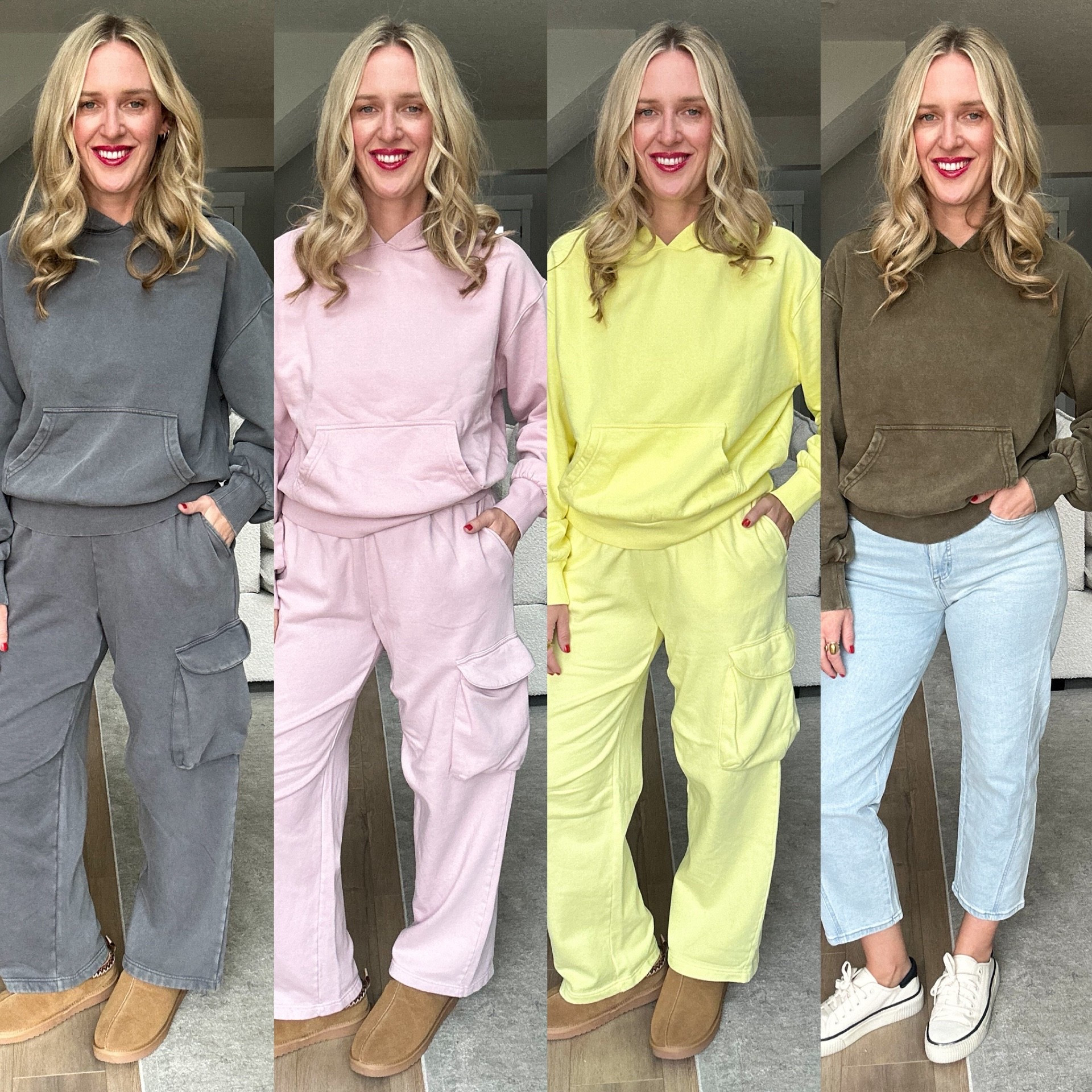 This mineral-washed lounge set from Walmart is SO good 😍
Oversized hoodie + relaxed wide-leg sweatpants with that perfectly worn-in look we all love. Lightweight, soft, and comfy enough for everyday wear — whether you’re running errands, working from home, or living that mom-life cozy vibe.

Each piece is sold separately and comes in multiple colors so you can mix + match 🙌

#LTKdayinmylife #LTKmorningroutine #LTKSaleAlert