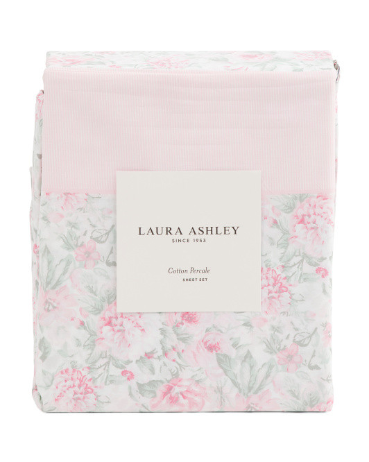 Cotton Percale Aveline Floral Sheet Set | TJ Maxx