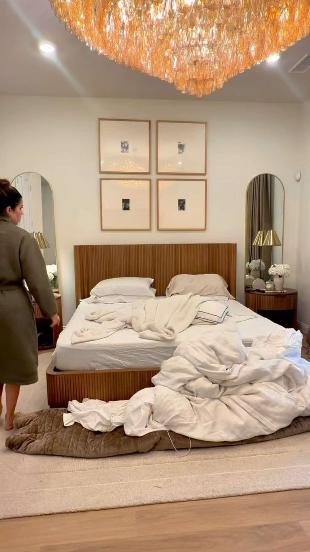 My idea of a perfect bedroom. Plush layers, warm wood tones, and the softest lighting.

#LTKhome #BedroomInspo #LTKFinds #WarmNeutrals 

 #LTKdayinmylife #LTKHome