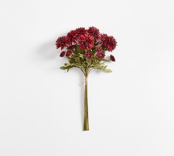 Faux Burgundy Mum Bundle | Pottery Barn (US)