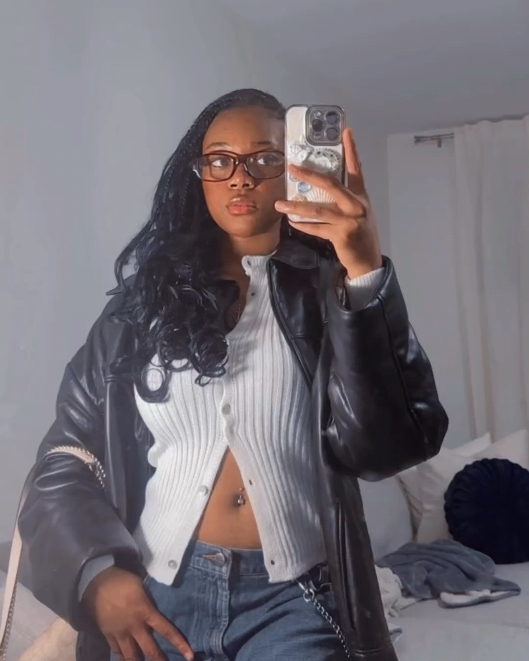 leather jacket outfit for spring 

#transitionaloutfit #springoutfit #leatherjacket #petitemodel

#LTKOver40 #LTKStyleTip #LTKPetite