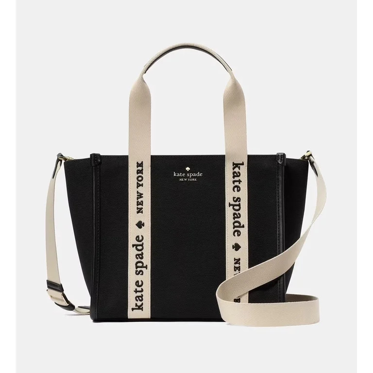 Kate Spade Women's Kip Canvas Small Tote Bag Black | Walmart (US)