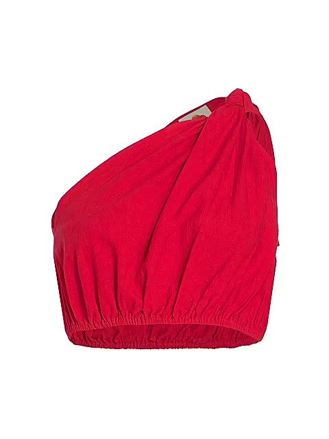 Red Knot Cropped Top | Saks Fifth Avenue