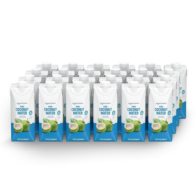 Amazon Grocery, Pure Coconut Water, No Added Sugar, 11.2 Fl Oz, 24 Ct | Amazon (US)