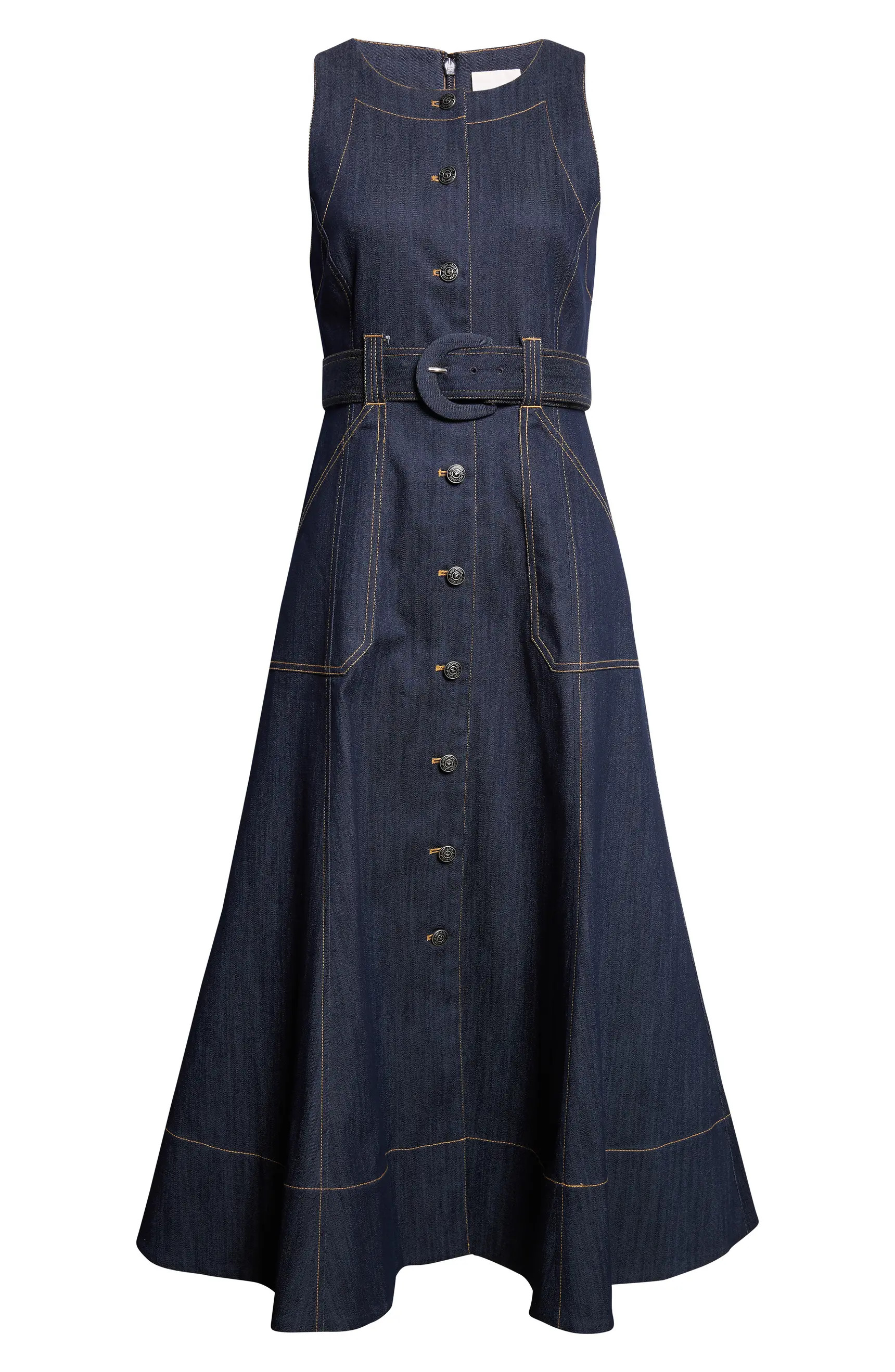Cezanne Denim Midi Dress | Nordstrom