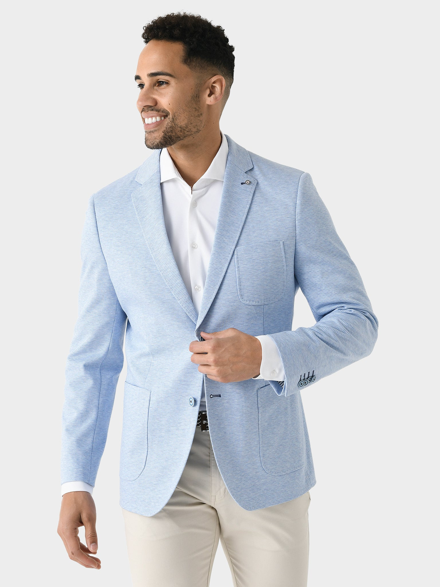 BLUE INDUSTRY
                      
                     Men's Blue Stretch Blazer | Saint Bernard