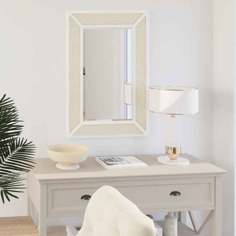 Sumter | Cane and metal mirror | Urban Garden Prints