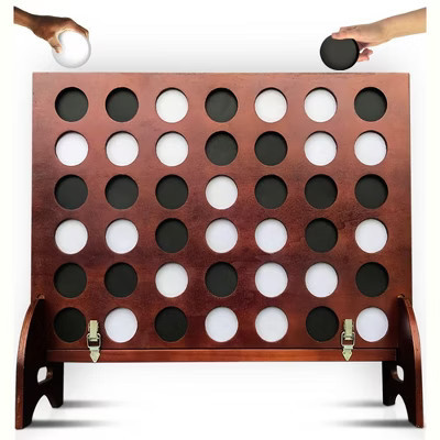 SWOOC Games - Giant Four in a Row (All Weather) with Carrying Case & 60% Quieter Design -  Giant Connect - 4 Game - Giant Outdoor Games - Giant Games | Target