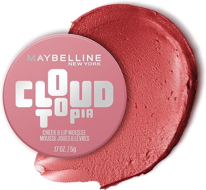 Maybelline Cloudtopia Blush for Cheeks and Lip Mousse, Ultra-Vivid, Pigmented Formula for Up to 1... | Amazon (US)