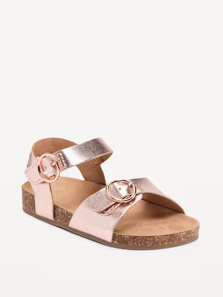 Faux-Leather Buckled Strap Sandals for Toddler Girls | Old Navy (US)