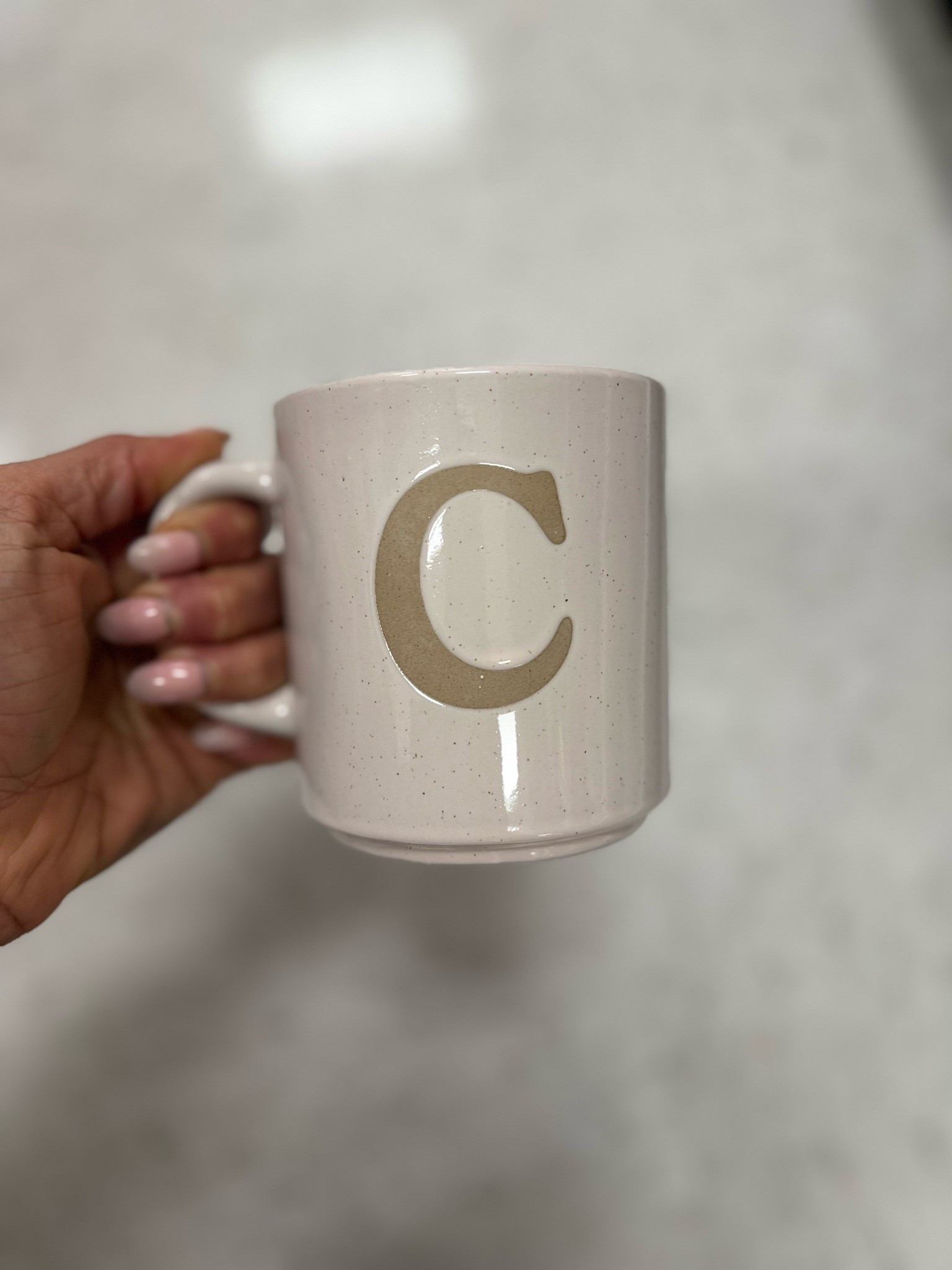Cute initial mug