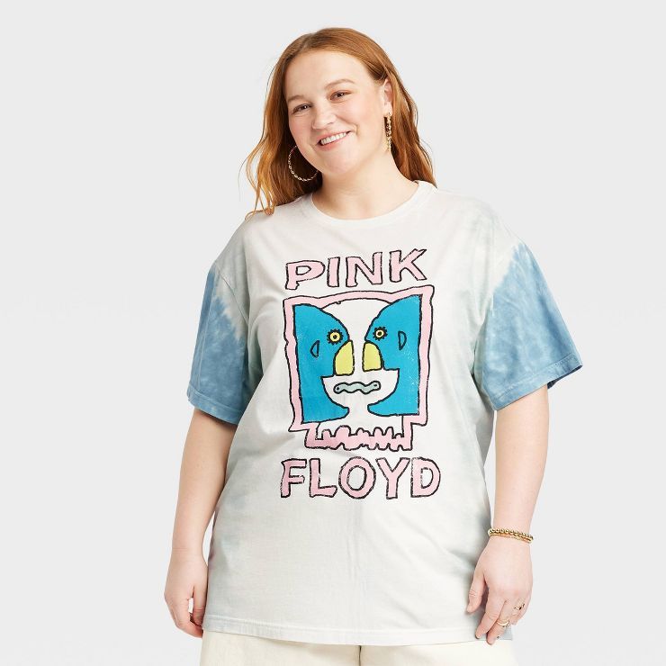 Women's Pink Floyd Long Sleeve Oversized Graphic T-Shirt | Target