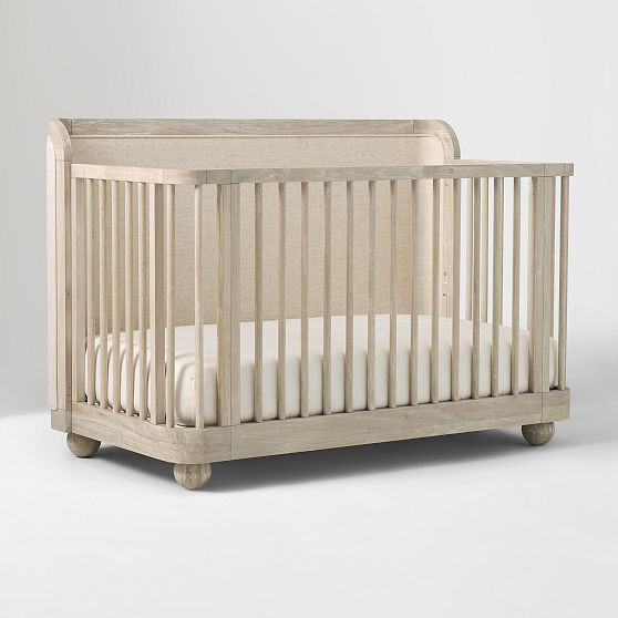 Joseph Altuzarra 4:1 Crib, Crib, Oak Veneer/Poplar Solid, Heritage Fog, O/S | West Elm (US)