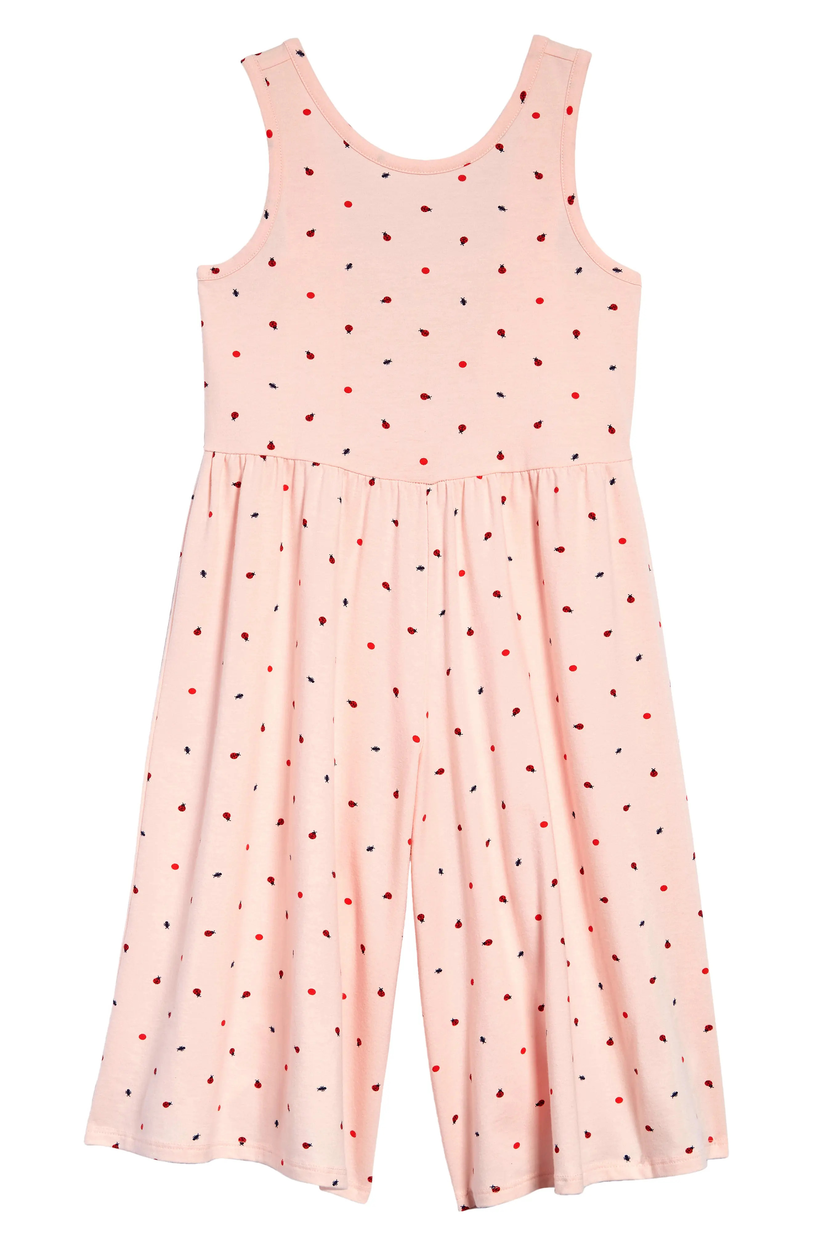 Girl's Tucker + Tate Print Knit Romper, Size 4 - Pink | Nordstrom