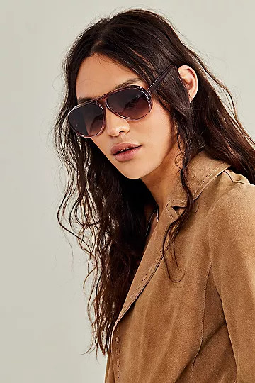Day Break Oversized Aviator Sunglasses | Free People (Global - UK&FR Excluded)