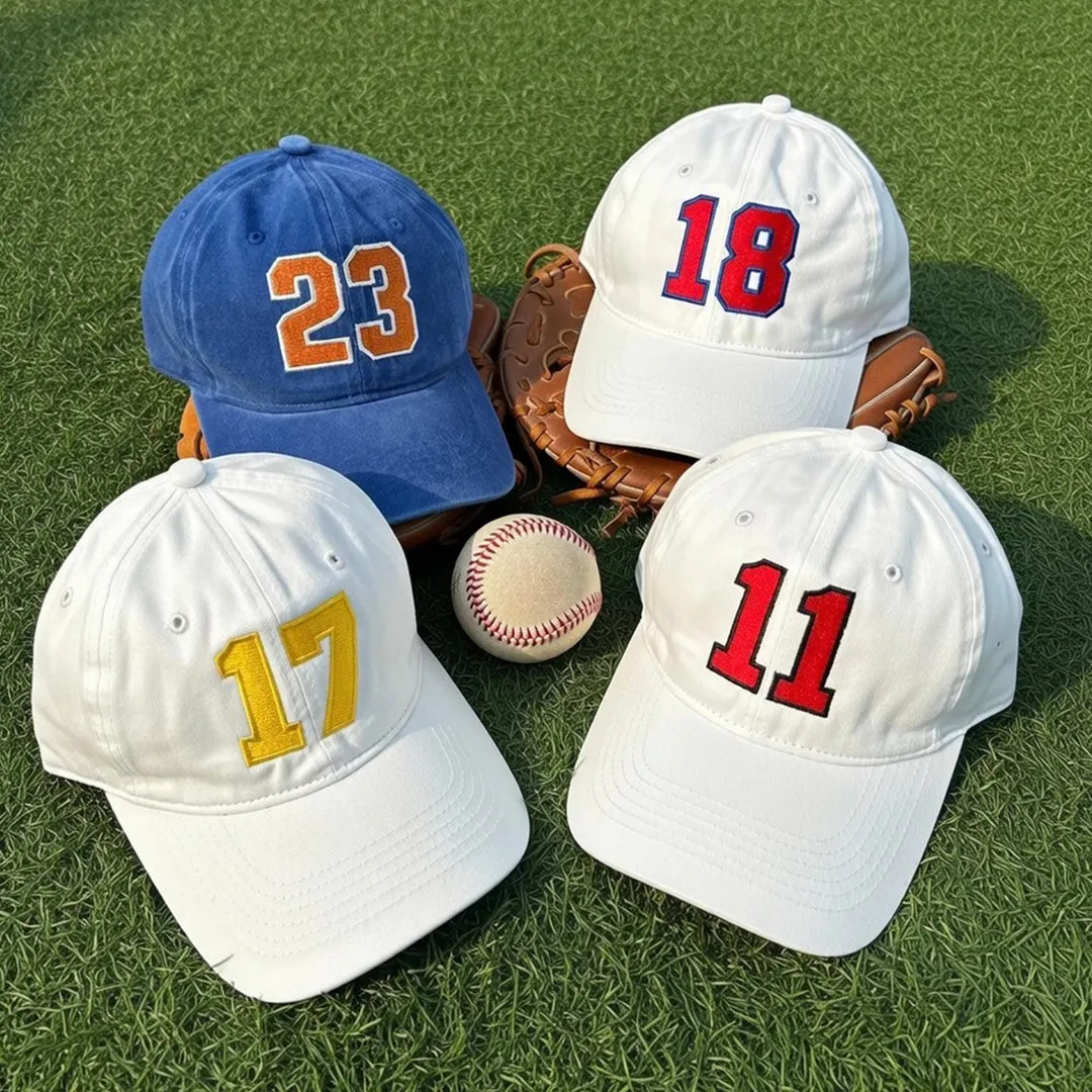 Custom Embroidered Sports Number Hat, Varsity Number Embroidered Hat, Personalized Sport Hat, Emb... | Etsy (US)