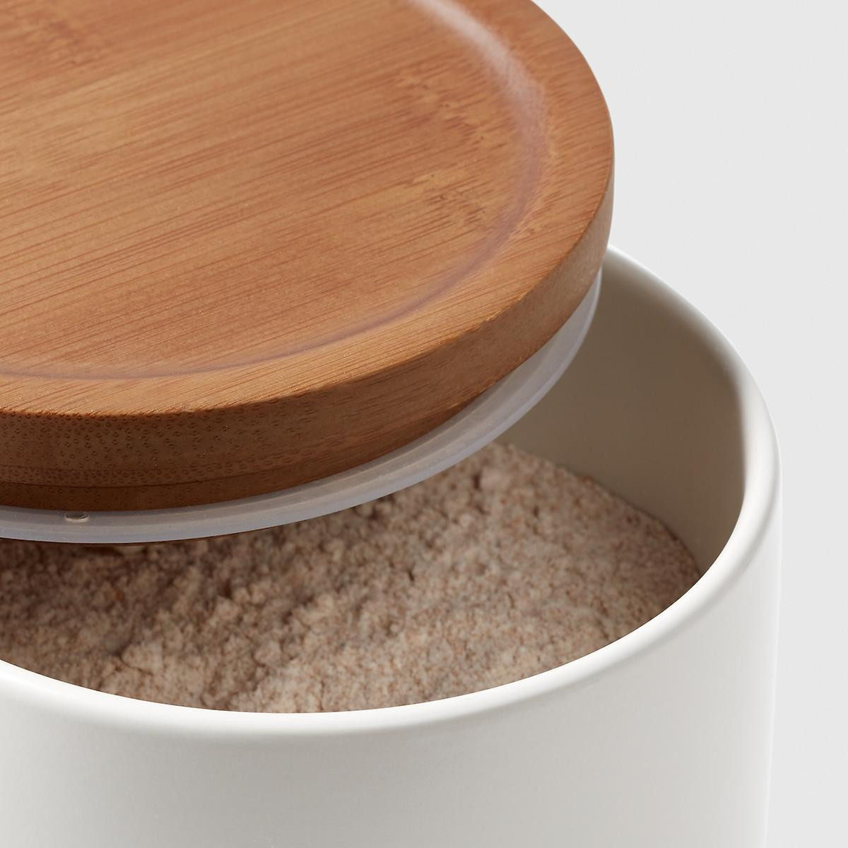 Marie Kondo Medium Modular Ceramic Canister Cloud White | The Container Store