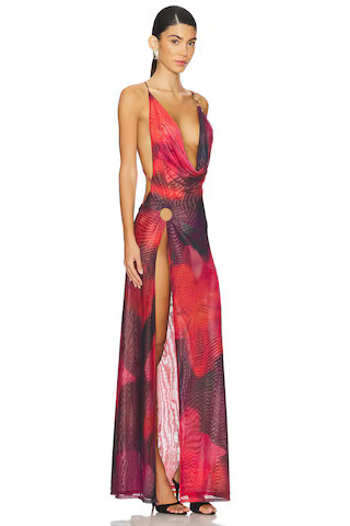 Jaded London Vixen Maxi Dress in Blur Floral Print from Revolve.com | Revolve Clothing (Global)