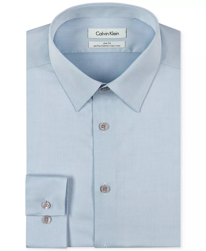 Men's Slim-Fit Non-Iron Performance Dress Shirt | Macys (US)