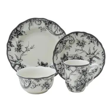 Bentsworth Porcelain China Dinnerware - Set of 16 | Wayfair North America