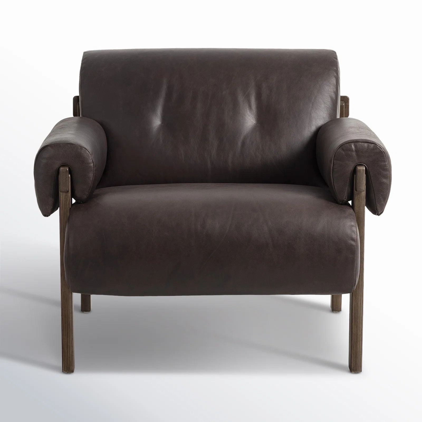 AllModern Yentl Genuine Leather Armchair | Wayfair | Wayfair North America