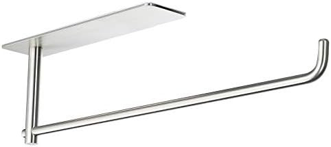 SUNTECH Paper Towel Holder Under Kitchen Cabinet - Self Adhesive Towel Paper Holder Stick on Wall... | Amazon (US)