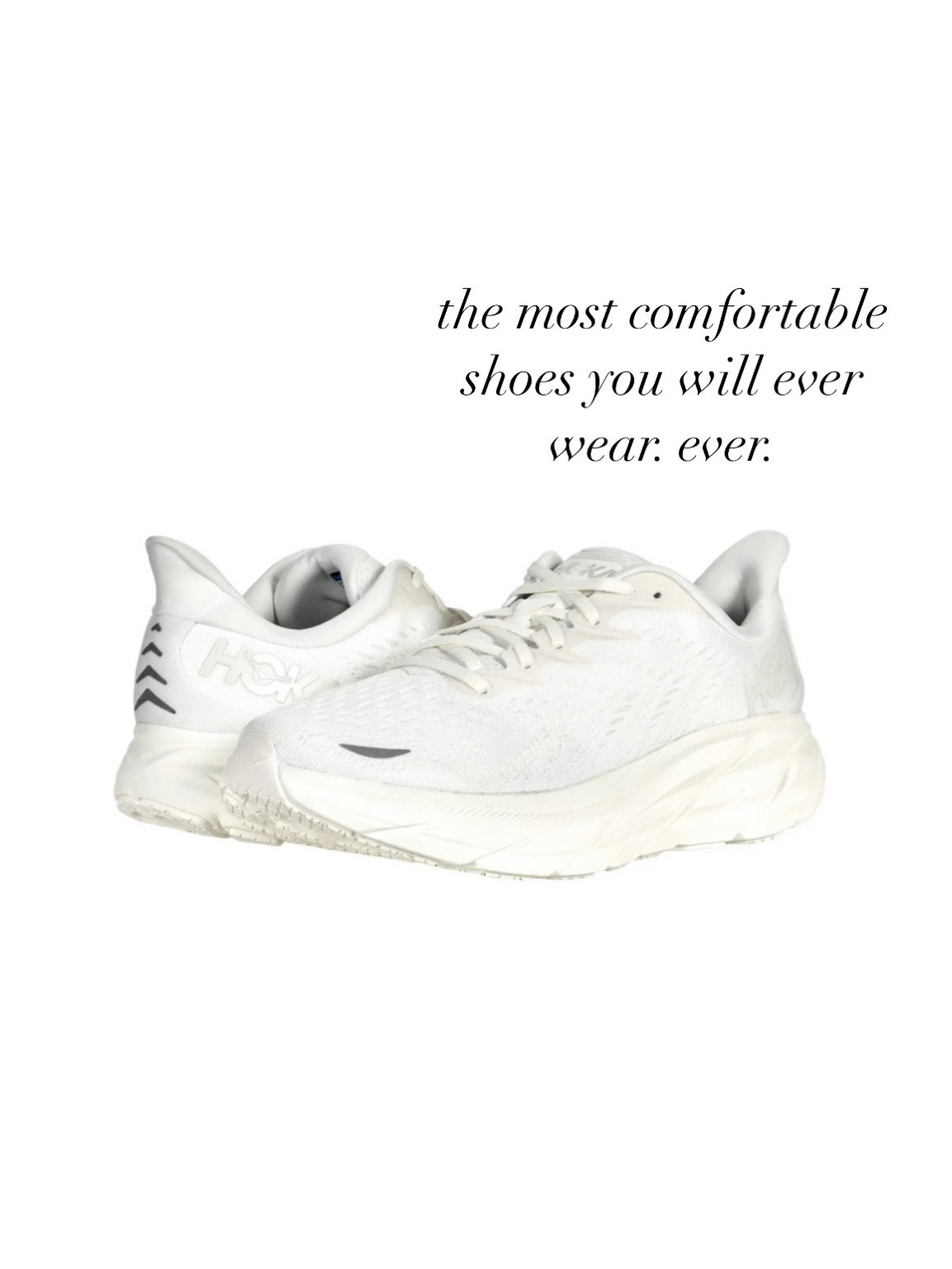 GIFT IDEA: Hoka sneakers 

my hoka sneakers are literally the most comfortable shoes. running shoes, walking shoes, travel shoes, 