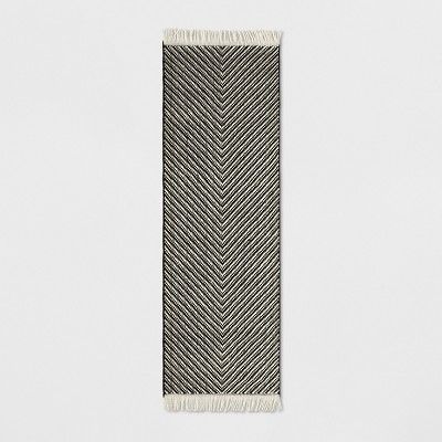 Black/White Chevron Woven Area Rug - Project 62™ | Target