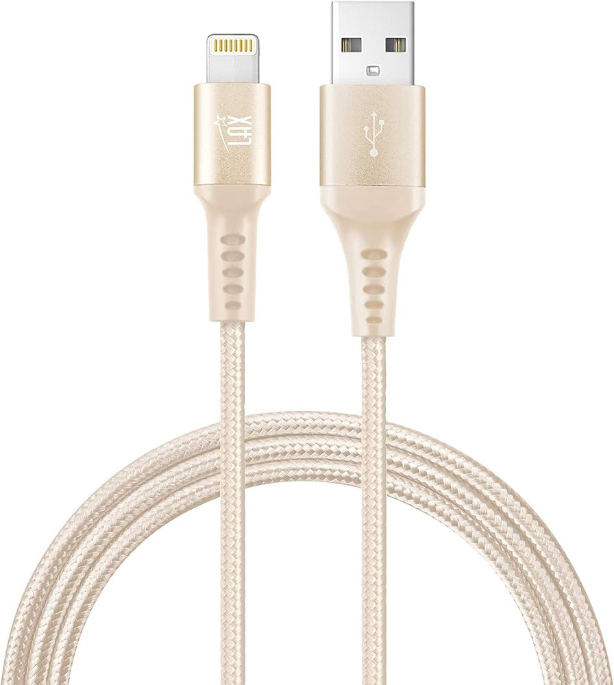 LAX iPhone Charger Lightning Cable - MFi Certified Durable Braided Apple Lightning USB Cord for i... | Amazon (US)