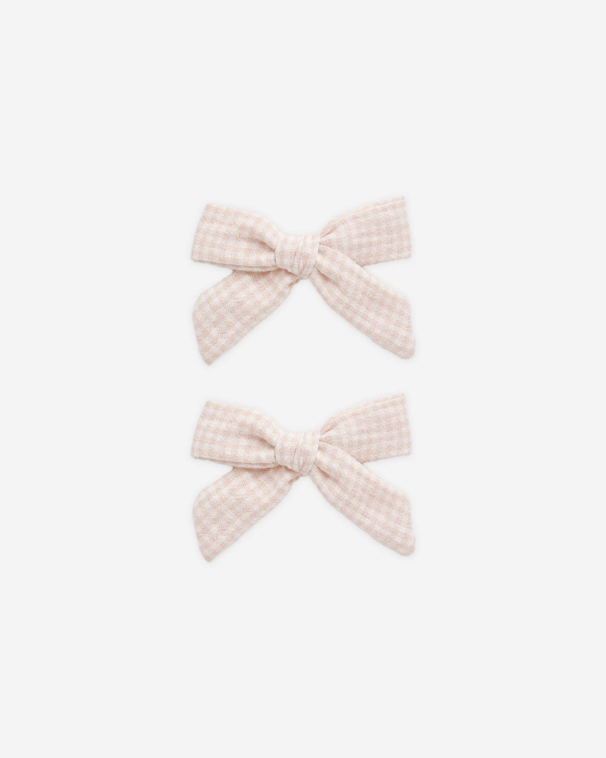 Bows, Set Of 2 || Petal Gingham | Rylee + Cru